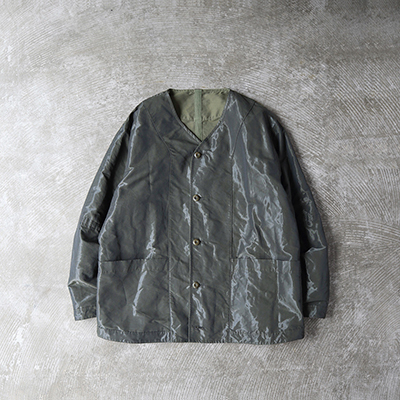 Reversible Seam Taping Collarless Jacket