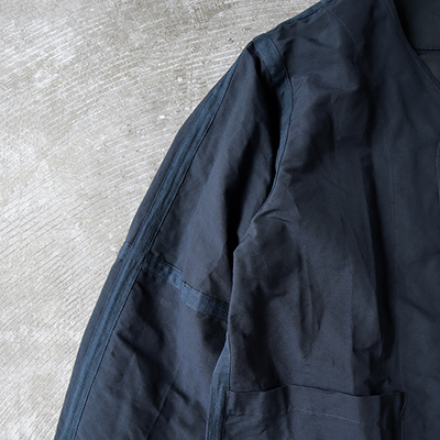 Reversible Seam Taping Collarless Jacket