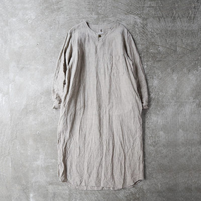 Henley Neck Shirt Dress (Women's)