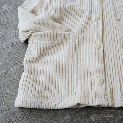 Recycled Cotton Wide Rib Jersey