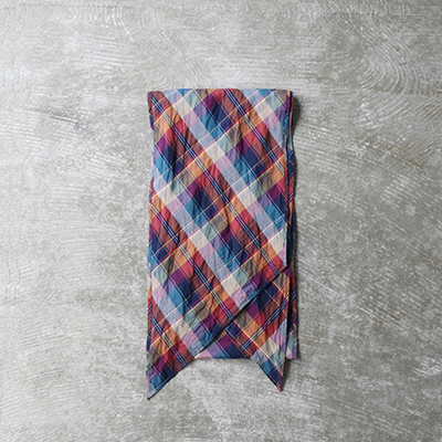 Madras Plaid Cotton*Linen*Ramie Cloth