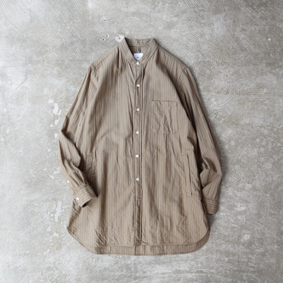 Band Collar Long Shirt