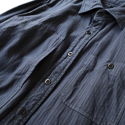 Asymmetric Pocket Work Shirt