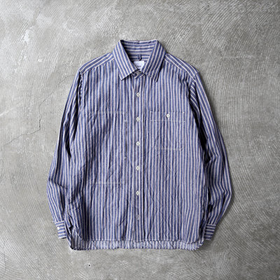 Work Stripe Indigo Cotton Cloth