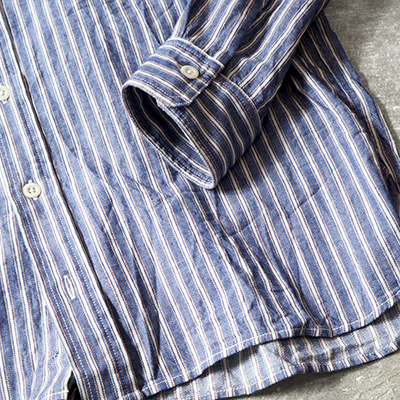 Work Stripe Indigo Cotton Cloth