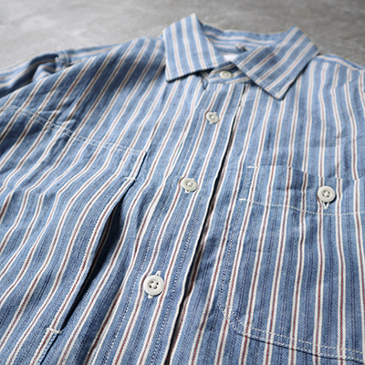 Work Stripe Indigo Cotton Cloth