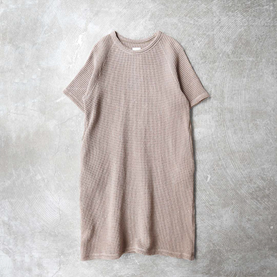 Crew Neck Raglan Short Sleeve Shirt Dress