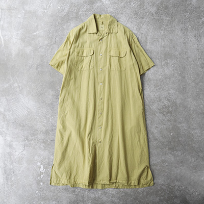 Round Flap Pocket Shirt Dress