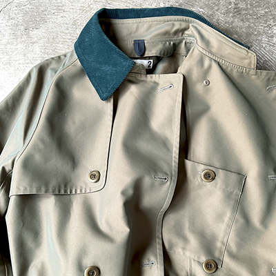 Double Breasted Raglan Sleeve Trench Coat