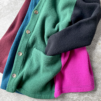 Color Panel Easy Cardigan