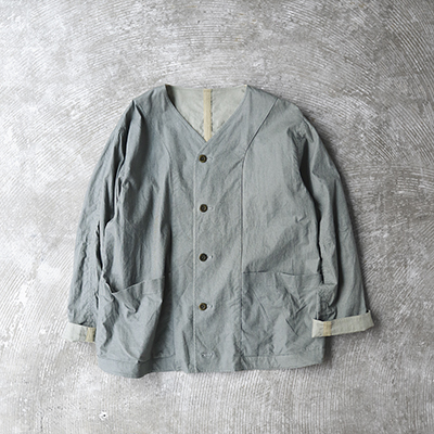 Reversible Seam Taping Collarless Jacket