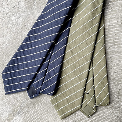 Loop Yarn Horizontal Stripe Cotton*Polyester Cloth