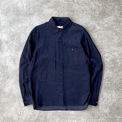 Asymmetric Pocket Work Shirt