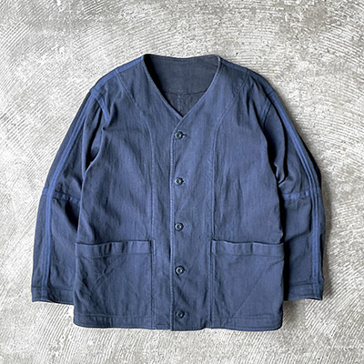 Reversible Seam Taping Collarless Jacket