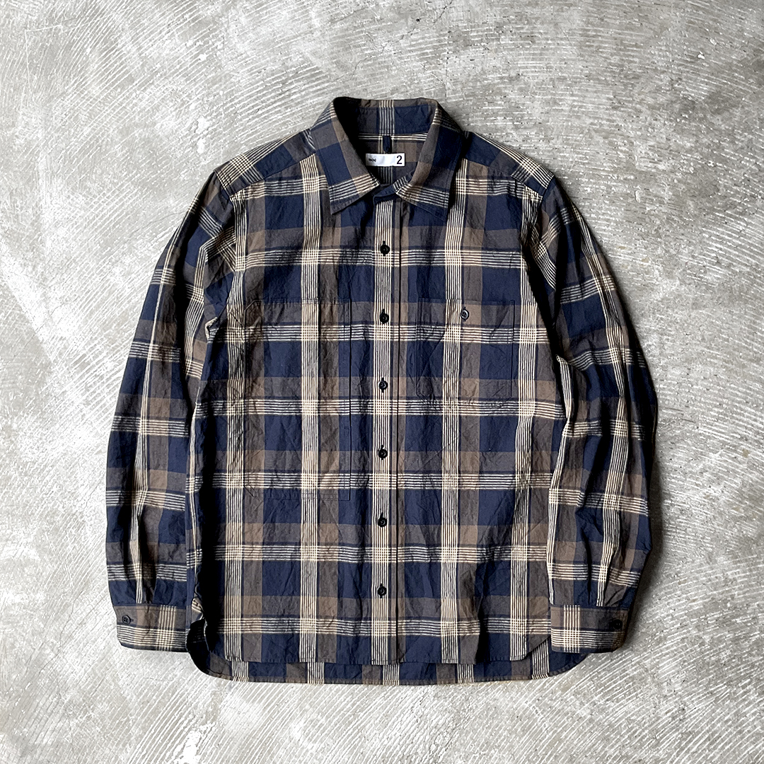 Asymmetric Pocket Work Shirt