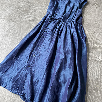 Sleeveless Drawstring Gather Dress