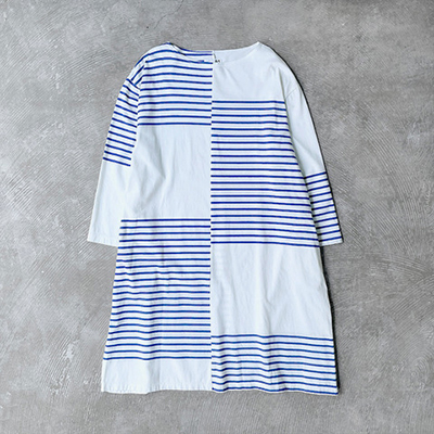 Slip Panel Basque Shirt Dress