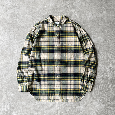 Baggy Fit Band Collar Shirt