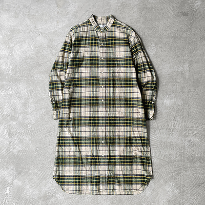 Baggy Fit Band Collar Shirt Dress