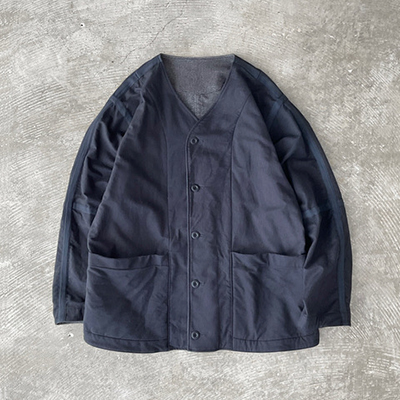 Reversible Seam Taping Collarless Jacket