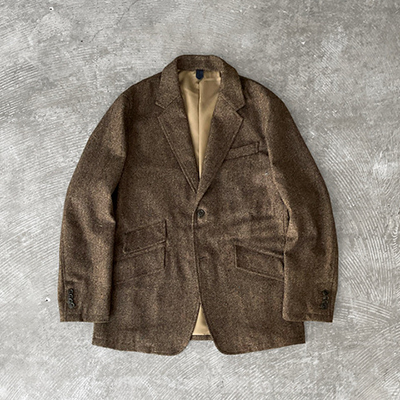 3 Slant Flap Pocket 2 Button Jacket