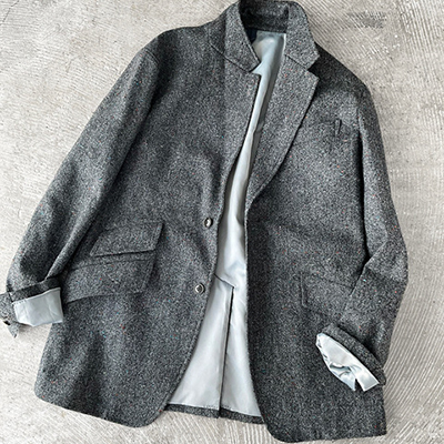 3 Slant Flap Pocket 2 Button Jacket