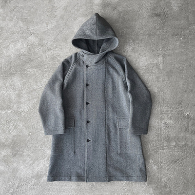 Raglan Sleeve Hooded Easy Coat