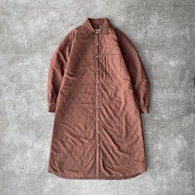 Padded Baggy Fit Shirt Dress