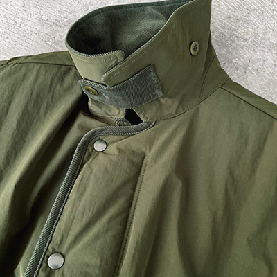 Padded Zip & Fly Front Coat