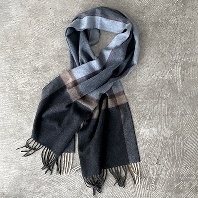 Large Plaid Pure Cashmere Cloth