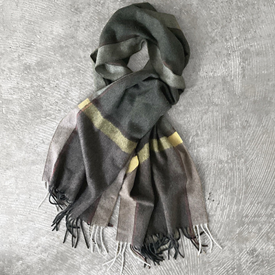 Large Plaid Pure Cashmere Cloth