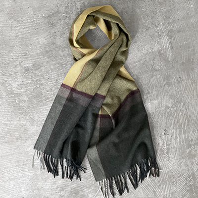 Large Plaid Pure Cashmere Cloth