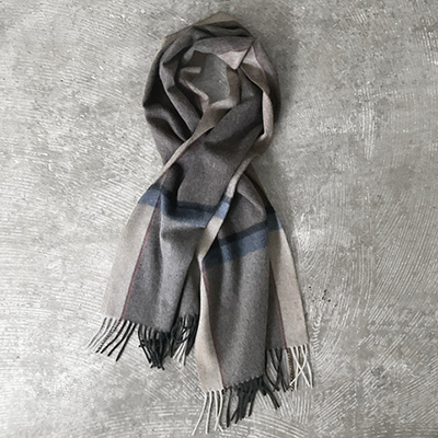 Large Plaid Pure Cashmere Cloth