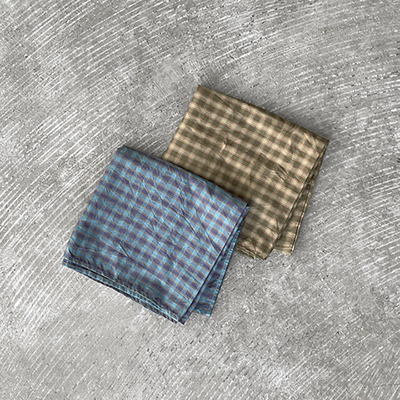Small Plaid Organic Cotton Cloth