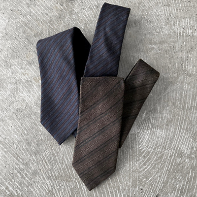 Stripe Cotton*Wool Stretch Cloth