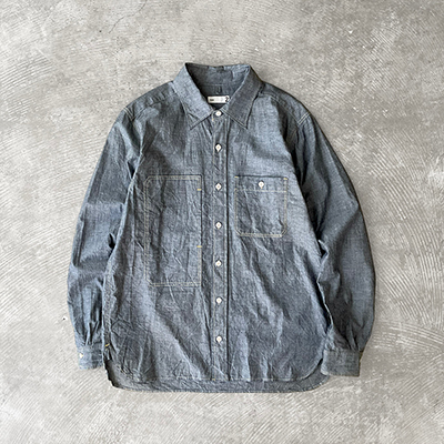 Asymmetric Pocket Work Shirt