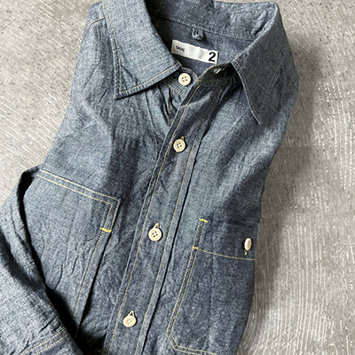 Asymmetric Pocket Work Shirt