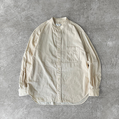 Baggy Fit Band Collar Shirt