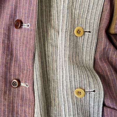 Reversible Seam Taping Collarless Jacket