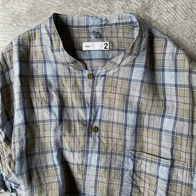 Stand Collar Caftan Shirt