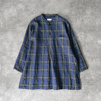 Stand Collar Caftan Shirt