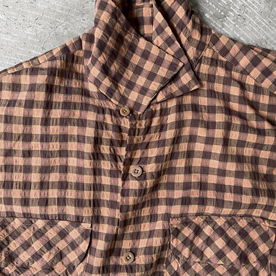 Round Flap Pocket Short Sleeve Shirt