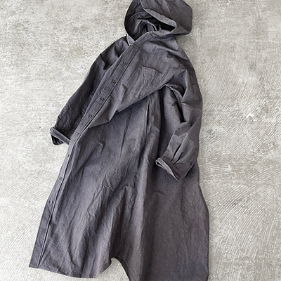 Hooded Shirt Dress