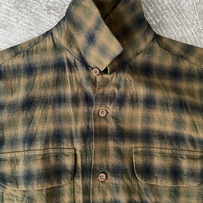 Round Flap Pocket Baggy Shirt
