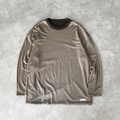Reversible Oversized Crew Neck Shirt