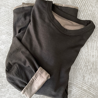 Reversible Oversized Crew Neck Shirt
