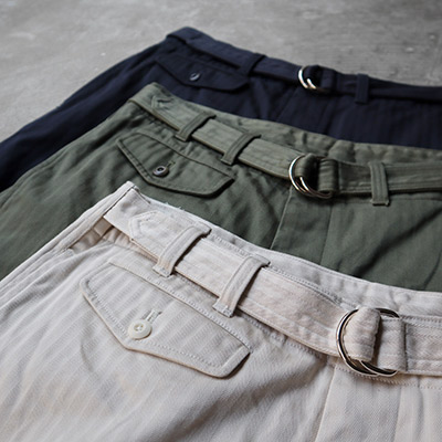 D-ring Belted Shorts