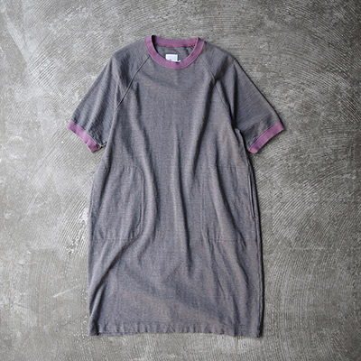 Color Block Raglan Short Sleeve Sweat Dress (Women's)