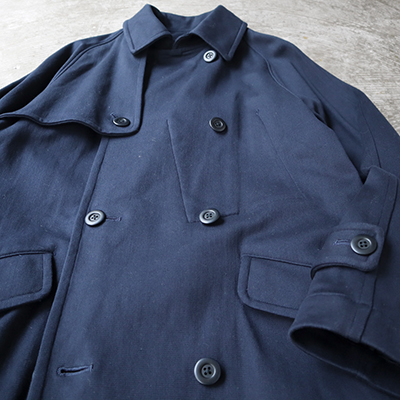 Double-Breasted Raglan Sleeve Trench Coat