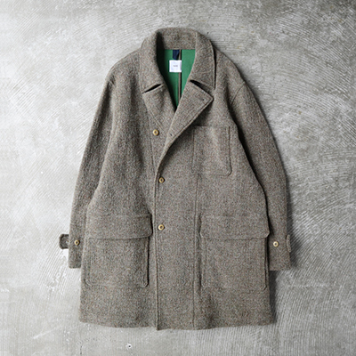 Off-Center Front Patch & Flap Pocket Coat